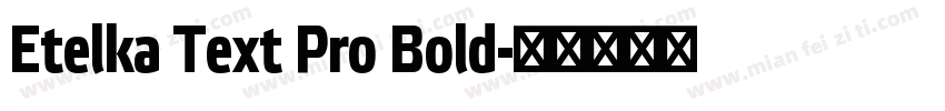 Etelka Text Pro Bold字体转换